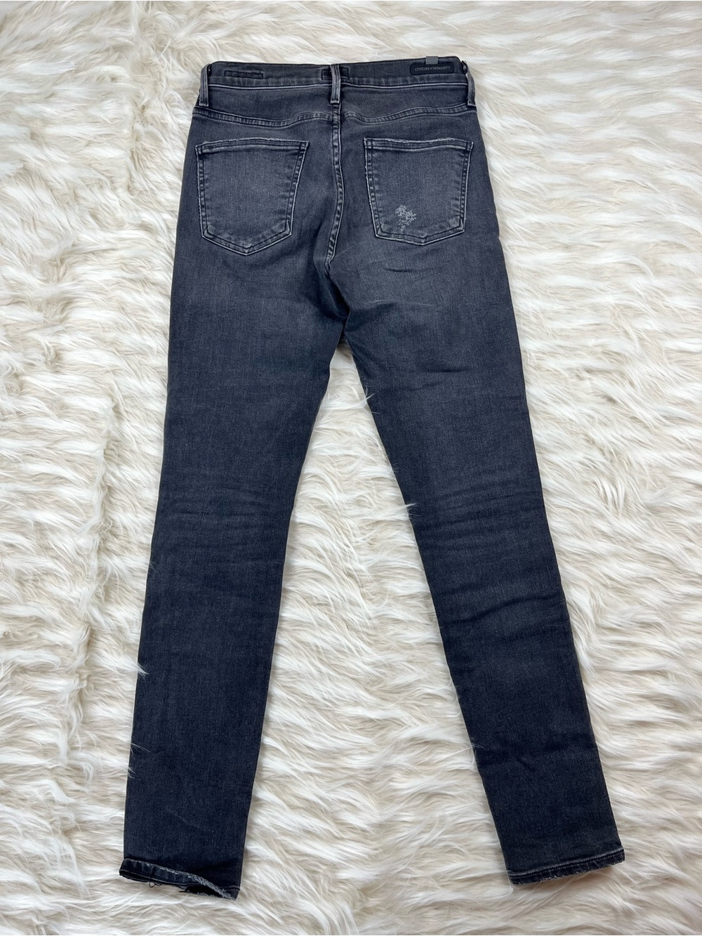 Citizens of Humanity Rocket Jeans Women's 27x30 Mid Rise Skinny Black - Picture 5 of 8